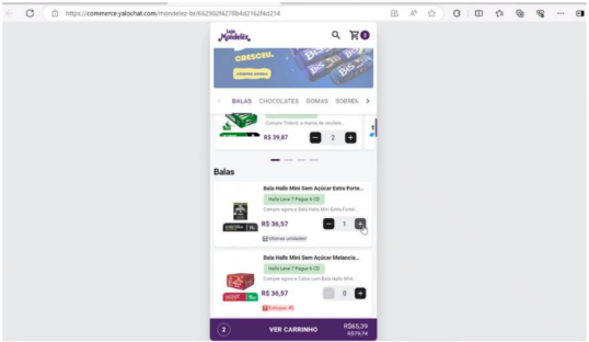 Validação no Catálogo